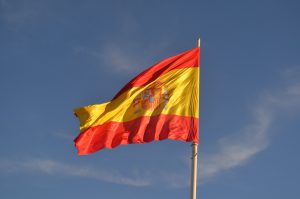 Spain Spanish Flag Waving